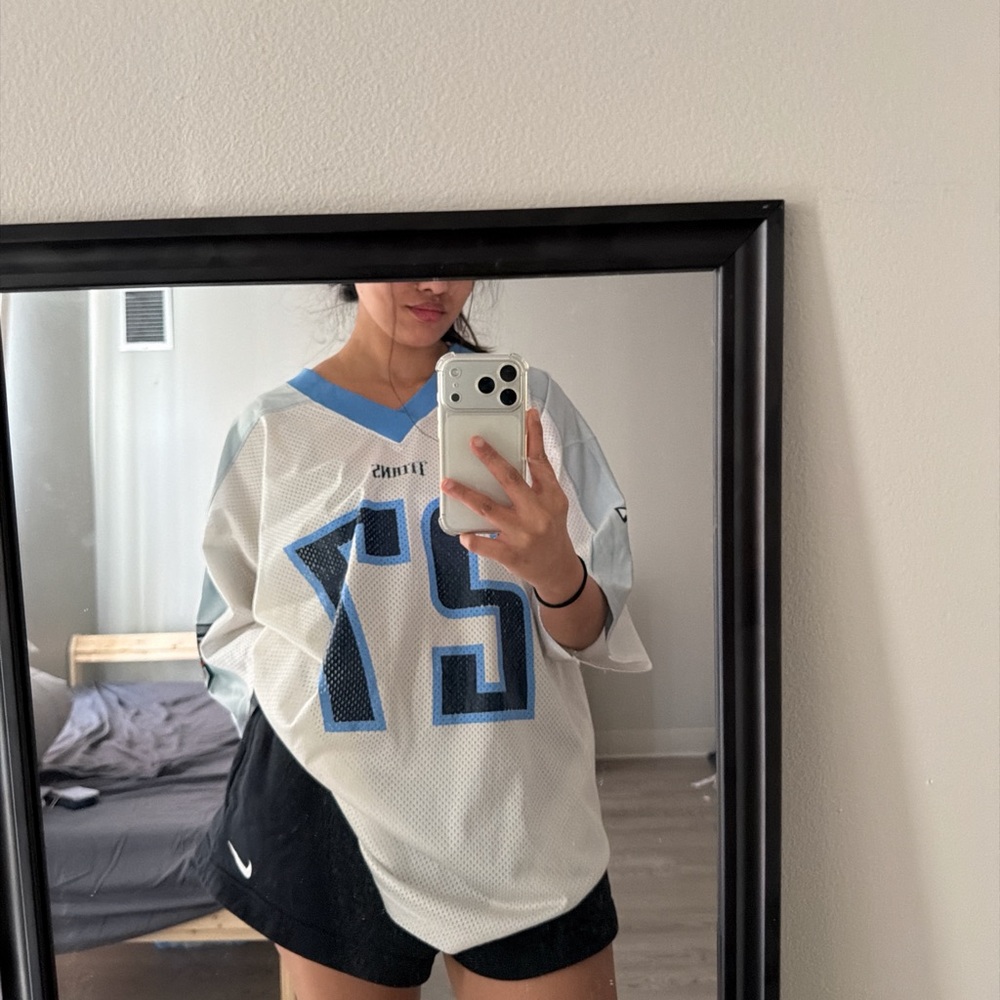 Adidas White Mesh titans Jersey